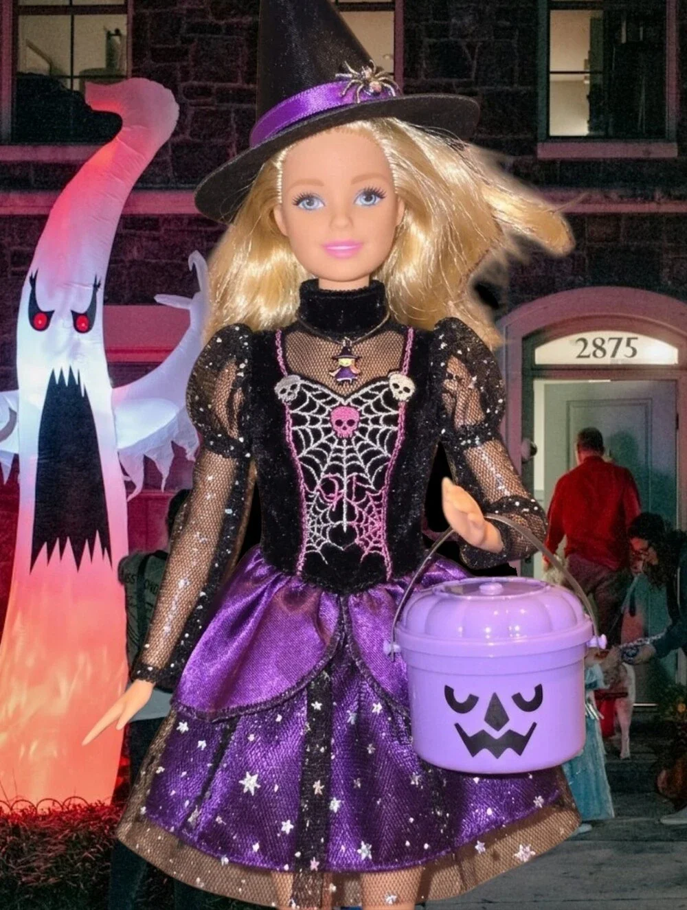 New McDonald's mini Halloween witch bucket accessory for Barbie Labubu